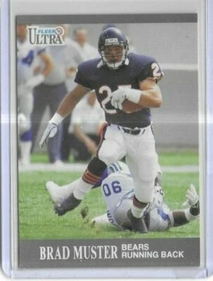 1991 Fleer Ultra Football #158 Brad Muster Chicago Bears - Image 1 of 2
