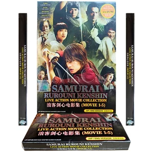 Rurouni Kenshin Live Action Movie 1-5 English Dubbed Collection Box Set - Imagen 1 de 14