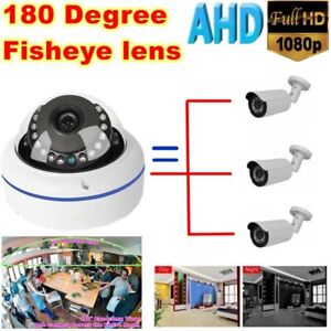 HD Fisheye Camera CCTV Security Camera Wide Angle AHD TVI CVI 1080P Waterproof