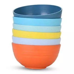 Unbreakable Cereal Bowls 25 OZ Microwave and Dishwasher Safe 25 Oz Multicolor - Picture 1 of 7
