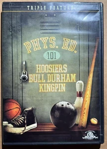 Phys. Ed. 101 Hoosiers / Bull Durham / Kingpin (DVD 3 Movie Set) Triple Feature - Picture 1 of 1
