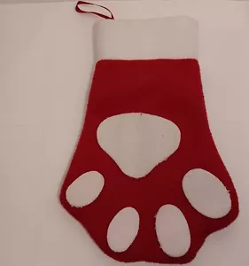 Medias de Navidad con estampado de pata de perro/gato mascota 12"x8" pulgadas - Imagen 1 de 4