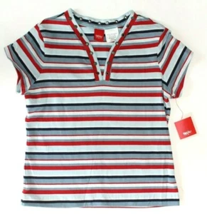 Mossimo Girl's Blue/Red Stripes Shirt, Size: M (po) - Picture 1 of 1