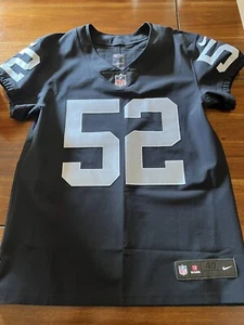 Authentic Nike Elite Oakland Raiders (Blank) Jersey Size 40 Medium On Field - Picture 1 of 7