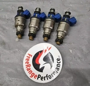 1990-1993 1.6 NA6 Mazda Miata Denso OEM Fuel Injectors Blue, qty 4 MX5 MX-5 B6 - Picture 1 of 4