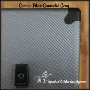 Carbon Fiber pattern tolex Gunmetal Gray ~NEW 2x12 KIT! - Picture 1 of 1