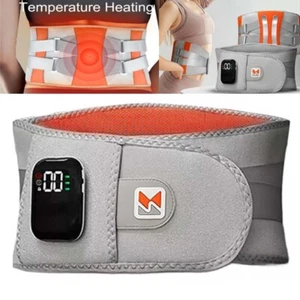 Rechargeable Cordless Heating Pad Lower Back Brace Massager w/ Heat Heating Belt - Picture 1 of 21