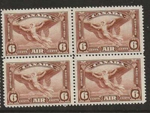 KANADA, 1935 KGVI AUSGABE SECHS CENT LUFTMARKE SG 355, POSTFRISCH BLOCK 4 KAT £17 - Bild 1 von 1