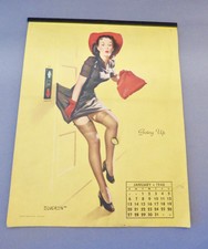 Vintage Gil Elvgren Sexy Pin-Up calendar 1942 “Going Up”