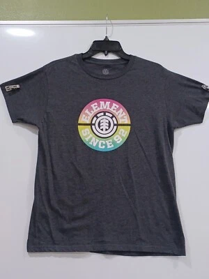 Camiseta gráfica gris mediana NNT Element para hombre Foto 1 de 4