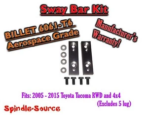 Sway Bar Spacer Kit, fits 05+ Toyota Tacoma / 07+ FJ Cruiser / 03+ 4Runner - Picture 1 of 1