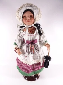 Sammlerpuppe Biskuit-Porzellan weicher Körper Mädchen Trachten-Bekleidun (11369) - Bild 1 von 8