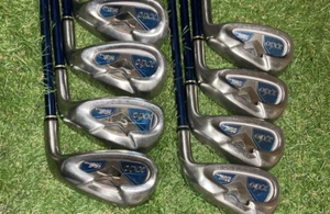 Damen XXIO Eisensatz 5-9 Pw AW SW 8-teilig RH MP500 Flex A Graphit Frauen Golf Dunlop - Bild 1 von 12