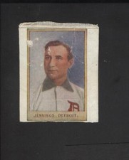 1910 W-Unc Child's Notebook Baseball Card Hughie Jennings Detroit Tigers HOF