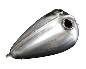 RIBBED Custom Chopper gas tank high tunnel dual bayonet cap - Picture 1 of 7