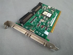 1PC FP874 Dell Adaptec Ultra U320 PCIx Dual SCSI RAID Card ASC-39320A Used - Picture 1 of 3