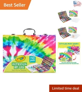 Inspiration Art Case Coloring Set - Pink 140-Piece: Ultimate Kids Art Kit - Picture 1 of 9