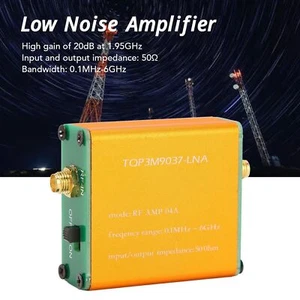 0,1 MHz-6 GHz Full Band Low Noise Amplifier 20 dB LNA RF Power Preamplifier BEA - Bild 1 von 29