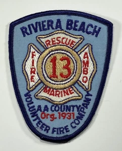Riviera Beach Maryland Volunteer Fire Company 13 Patch - Picture 1 of 1