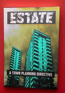 Estate A Town Planning Directive By James Jimmy Cauty Signed HP Serigraph OOAK - Picture 1 of 9