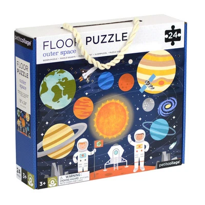 24 Piece Outer Space Floor Puzzle for Kids Large Pieces Eco Friendly Design - Image 1 of 4