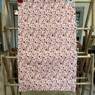 Saco de alimentación vintage completo sin abrir abstracto rosa y granate material 45 X 36 #41 Foto 1 de 4