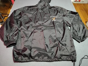 Ketchikan Alaska Windbreaker Men L Black Pullover Hoodie Pocket Cruise Travel - Picture 1 of 11