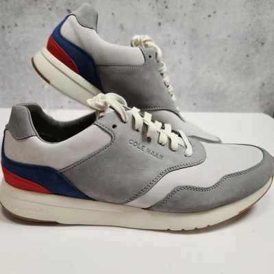Zapatillas Deportivas Cole Haan GrandPro Runner Hombre Talla 9M Gris/Azul/Rojo Cuero y Gamuza Foto 1 de 4