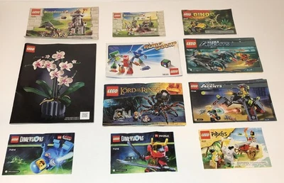 LEGO Misc Instruction Manual Booklet Lot of 11 Booklets Only, No Bricks - Image 1 of 4