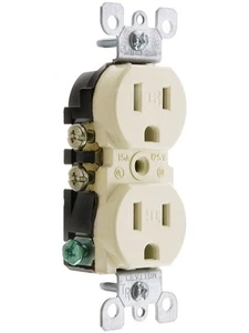 T5320-T 15 Amp, 125 Volt, manipulationssicher, Duplex Buchse, Wohngr... - Bild 1 von 1