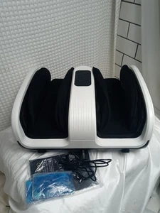 Massaggiatore Piedi Shiatsu con Terapia Calore e Ghiaccio, Impastamento Profondo Compressione - Bianco - Foto 1 di 9