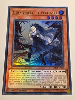 Guiding Quem, the Virtuous●Ultra Rare●SPANISH●YUGIOH●CH01●2025●NM●E845 - Image 1 of 2