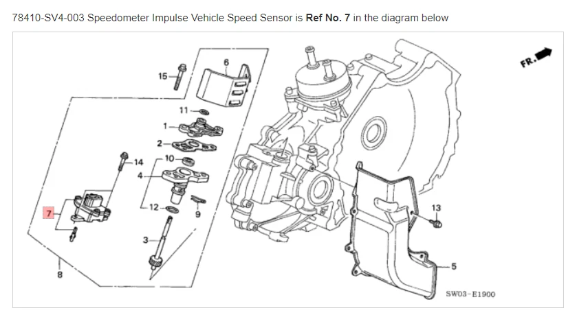 HONDA ACURA GENUINE OEM NSX Speedometer Impulse Vehicle Speed Senso - Image 1 of 1
