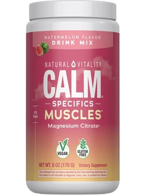 Polvo de magnesio CALM for Muscles | 6 OZ | Mezcla de bebidas veganas | de Natural Vitality Foto 1 de 4
