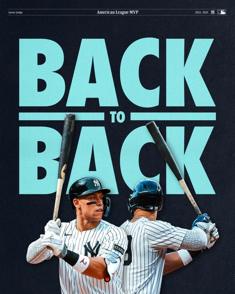 Aaron Judge 8x10 photo New York Yankees  2024/2025 AL MVP MLB - Image 1 of 1