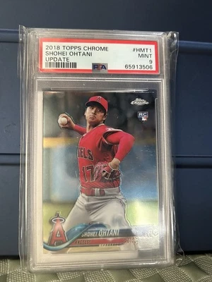 2018 Topps Chrome Update Shohei Ohtani RC Pitching #HMT1 PSA 9 MINT - Image 1 of 2