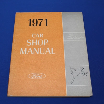 Catálogo completo manual de taller de servicio de fábrica Ford Pinto 1971 OEM Foto 1 de 4