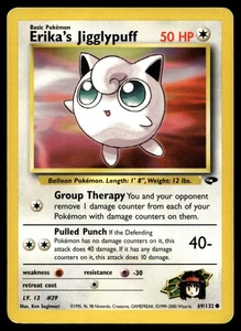 Erika's Jigglypuff 069/132 Pokemon Gimnasio Desafío Ilimitado No Holo (MP) - Imagen 1 de 2