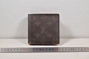 Louis Vuitton Monogram Marco Wallet Purse M61675 PVC Canvas Leather Brown #5501P