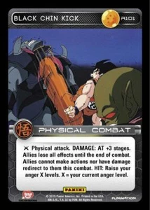 DBZ Dragon Ball Z TCG Card Panini Movie Collection R101 Black Chin Kick - Picture 1 of 1