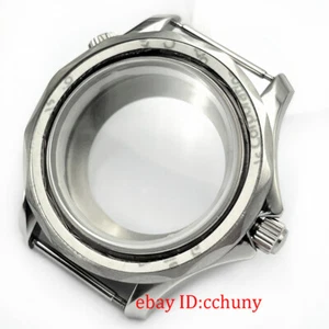 41mm Caja Reloj Plata Zafiro con Bisel Ajuste NH35 NH36 NH34 Movimiento Automático - Imagen 1 de 12