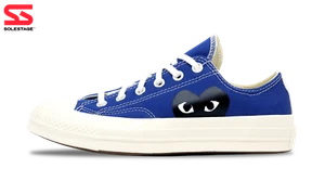 Converse Chuck Taylor Low x CDG Comme Des Garcons PLAY Azul (171848C) Talla 3-6 - Imagen 1 de 3