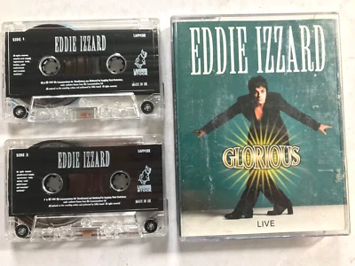 Eddie Izzard – Glorious 2 x Cassette Album 1997 Live Comedy - Image 1 of 4