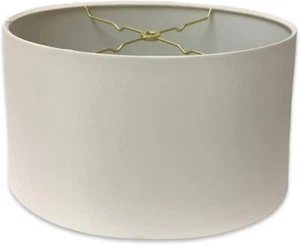 Royal Designs Shallow Oval Hardback Lamp Shade White HB-611-10WH (8"x 10"x5.5") - Picture 1 of 7