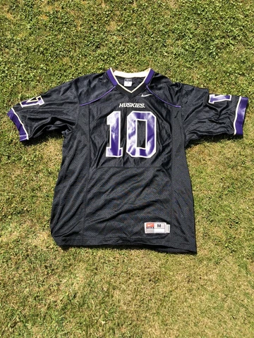 University of Washington Pac 12 Huskies NIKE Black Out Football Jersey M Cover
