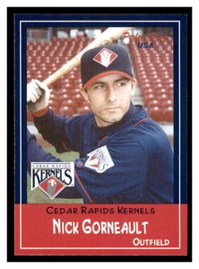 2002 Perfect Game Cedar Rapids Kernals #8 NICK GORNEAULT Cedar Rapids Kernels