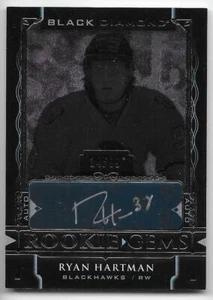 15/16 BLACK DIAMOND ROOKIE GEMS PURE BLACK AUTOGRAPH #RGRH Ryan Hartman #14/99 - Picture 1 of 1