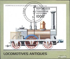 Togo block402 (complete issue) used 1996 Locomotives