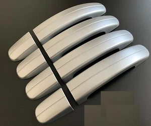 SILVER DOOR HANDLE COVERS FITS FORD CUSTOM TRANSIT VAN TOURNEO 2012+ - Picture 1 of 1