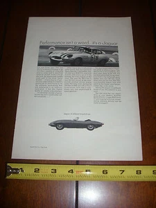 1965 JAGUAR XKE   - ORIGINAL AD LITERATURE - Picture 1 of 3